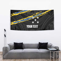 Kings Solomon Islands Football Custom Tapestry Come On Solomons Polynesian Grunge Style