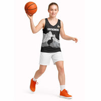 New Zealand South Island Football Custom Basketball Jersey Aoraki Mount Cook With Kiwi Maori Pattern LT14 - Polynesian Pride