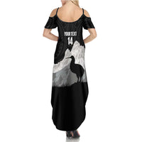 New Zealand South Island Football Custom Family Matching Summer Maxi Dress and Hawaiian Shirt Aoraki Mount Cook With Kiwi Maori Pattern LT14 - Polynesian Pride