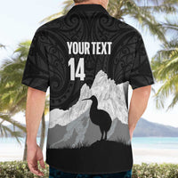 New Zealand South Island Football Custom Hawaiian Shirt Aoraki Mount Cook With Kiwi Maori Pattern LT14 - Polynesian Pride