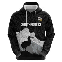 New Zealand South Island Football Custom Hoodie Aoraki Mount Cook With Kiwi Maori Pattern LT14 - Polynesian Pride