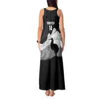 New Zealand South Island Football Custom Tank Maxi Dress Aoraki Mount Cook With Kiwi Maori Pattern LT14 - Polynesian Pride