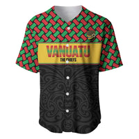 Vanuatu Football Custom Baseball Jersey Go Chiefs Basket-weave Pattern