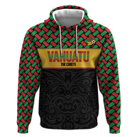 Vanuatu Football Custom Hoodie Go Chiefs Basket-weave Pattern