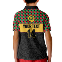 Vanuatu Football Custom Kid Polo Shirt Go Chiefs Basket-weave Pattern