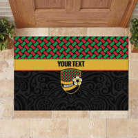 Vanuatu Football Custom Rubber Doormat Go Chiefs Basket-weave Pattern