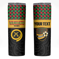 Vanuatu Football Custom Skinny Tumbler Go Chiefs Basket-weave Pattern