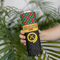 Vanuatu Football Custom Skinny Tumbler Go Chiefs Basket-weave Pattern