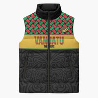 Vanuatu Football Custom Sleeveless Puffer Jacket Go Chiefs Basket-weave Pattern