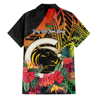 Vanuatu Boar Tusk Yumi Yumi Yumi Family Matching Short Sleeve Bodycon Dress and Hawaiian Shirt Independens Dei Long God Yumi Stanap LT14 - Polynesian Pride