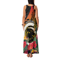 Vanuatu Boar Tusk Yumi Yumi Yumi Family Matching Tank Maxi Dress and Hawaiian Shirt Independens Dei Long God Yumi Stanap LT14 - Polynesian Pride