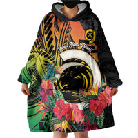 Vanuatu Boar Tusk Yumi Yumi Yumi Wearable Blanket Hoodie Independens Dei Long God Yumi Stanap LT14 - Polynesian Pride