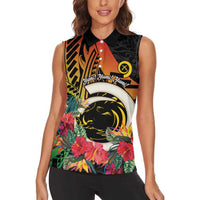 Vanuatu Boar Tusk Yumi Yumi Yumi Women Sleeveless Polo Shirt Independens Dei Long God Yumi Stanap