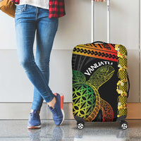 Vanuatu Sand Drawing Turtle Luggage Cover Happy Independence Day