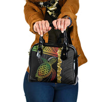 Vanuatu Sand Drawing Turtle Shoulder Handbag Happy Independence Day