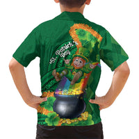 St Patrick's Day Hawaii Family Matching Tank Maxi Dress and Hawaiian Shirt Hauoli Maoli Funny Shaka Leprechaun LT14 - Polynesian Pride