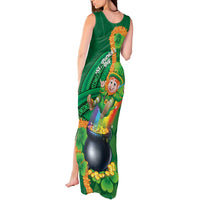 St Patrick's Day Hawaii Tank Maxi Dress Hauoli Maoli Funny Shaka Leprechaun