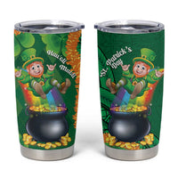 St Patrick's Day Hawaii Tumbler Cup Hauoli Maoli Funny Shaka Leprechaun