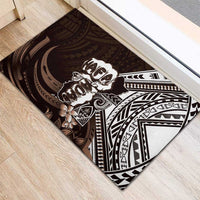 Hafa Adai Guam Discovery Day Rubber Doormat Chamorro Latte Stone Hand Brown Version