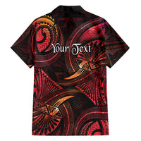 Personalised Polynesia Zodiac Aries Hawaiian Shirt Galaxy Polynesian Pattern Chest Tattoo Style