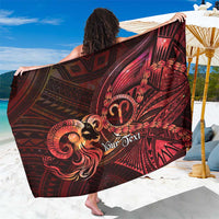 Personalised Polynesia Zodiac Aries Sarong Galaxy Polynesian Pattern Chest Tattoo Style