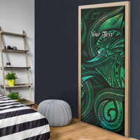 Personalised Polynesia Zodiac Taurus Door Cover Galaxy Polynesian Pattern Chest Tattoo Style