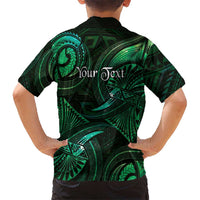 Personalised Polynesia Zodiac Taurus Hawaiian Shirt Galaxy Polynesian Pattern Chest Tattoo Style