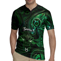 Personalised Polynesia Zodiac Taurus Rugby Jersey Galaxy Polynesian Pattern Chest Tattoo Style