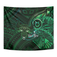 Personalised Polynesia Zodiac Taurus Tapestry Galaxy Polynesian Pattern Chest Tattoo Style