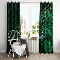 Personalised Polynesia Zodiac Taurus Window Curtain Galaxy Polynesian Pattern Chest Tattoo Style
