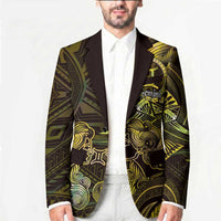 Personalised Polynesia Zodiac Gemini Blazer Galaxy Polynesian Pattern Chest Tattoo Style