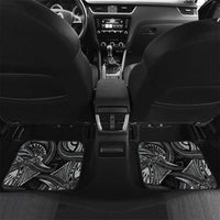 Personalised Polynesia Zodiac Cancer Car Mats Galaxy Polynesian Pattern Chest Tattoo Style LT14 Set 2pcs - Back Black - Polynesian Pride