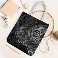 Personalised Polynesia Zodiac Cancer Tote Bag Galaxy Polynesian Pattern Chest Tattoo Style