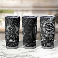 Personalised Polynesia Zodiac Cancer Tumbler Cup Galaxy Polynesian Pattern Chest Tattoo Style