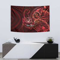 Personalised Polynesia Zodiac Scorpio Tapestry Galaxy Polynesian Pattern Chest Tattoo Style