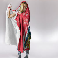 New Zealand Christmas In July Hooded Blanket Tui Bird With Kowhai Meri Kirihimete LT14 - Polynesian Pride