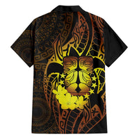Kia Orana Kuki Airani Hawaiian Shirt Cook Islands Tangaroa God Tatau Gold