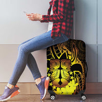 Kia Orana Kuki Airani Luggage Cover Cook Islands Tangaroa God Tatau Gold