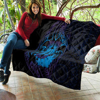 Kia Orana Kuki Airani Quilt Cook Islands Tangaroa God Tatau Purple