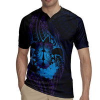 Kia Orana Kuki Airani Rugby Jersey Cook Islands Tangaroa God Tatau Purple