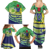Te Maeva Nui Cook Islands Family Matching Summer Maxi Dress and Hawaiian Shirt 60th Independence Anniversary Proud LT14 - Polynesian Pride
