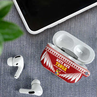 Tonga Rugby Christmas AirPods Case Mate Maa Tonga Ngatu Pattern - Polynesian Pride