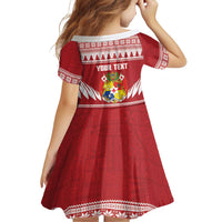 Personalised Tonga Rugby Christmas Family Matching Tank Maxi Dress and Hawaiian Shirt Mate Maa Tonga Ngatu Pattern - Polynesian Pride