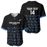 New Zealand Silver Fern Cricket Custom Baseball Jersey Black Cap T20 Version - Polynesian Pride
