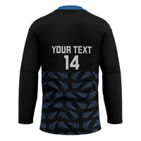 New Zealand Silver Fern Cricket Custom Hockey Jersey Black Cap T20 Version - Polynesian Pride