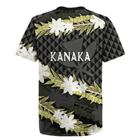 Born And Raised Aloha Hawaii Rugby Jersey Kanaka Kakau Hawaiian Tiare Pakalana Lei - Polynesian Pride