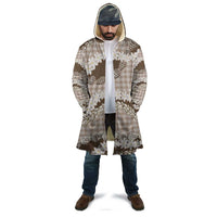 Brown Hawaii Tiare and Shell Lei Cloak Hawaiian Palaka Luxury Vibes - Polynesian Pride