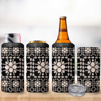 Aloha Hawaii Shell Quilt 4 in 1 Can Cooler Tumbler Seamless Style LT14 - Polynesian Pride