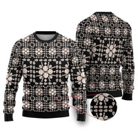 Aloha Hawaii Shell Quilt Ugly Christmas Sweater Seamless Style - Polynesian Pride