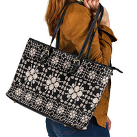 Aloha Hawaii Shell Quilt Leather Tote Bag Seamless Style - Polynesian Pride
